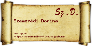 Szemerédi Dorina névjegykártya